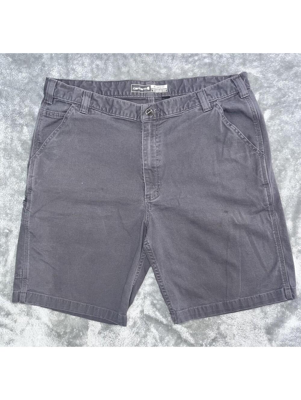 Men’s CARHARTT Shorts Relaxed Fit Cargo Work Gray Size 40 Rugged